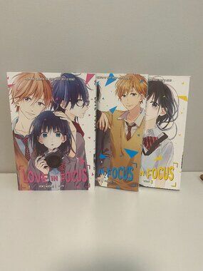 Love In Focus 1-3 Yoko Nogiri English Manga COMPETE Series Lot Set